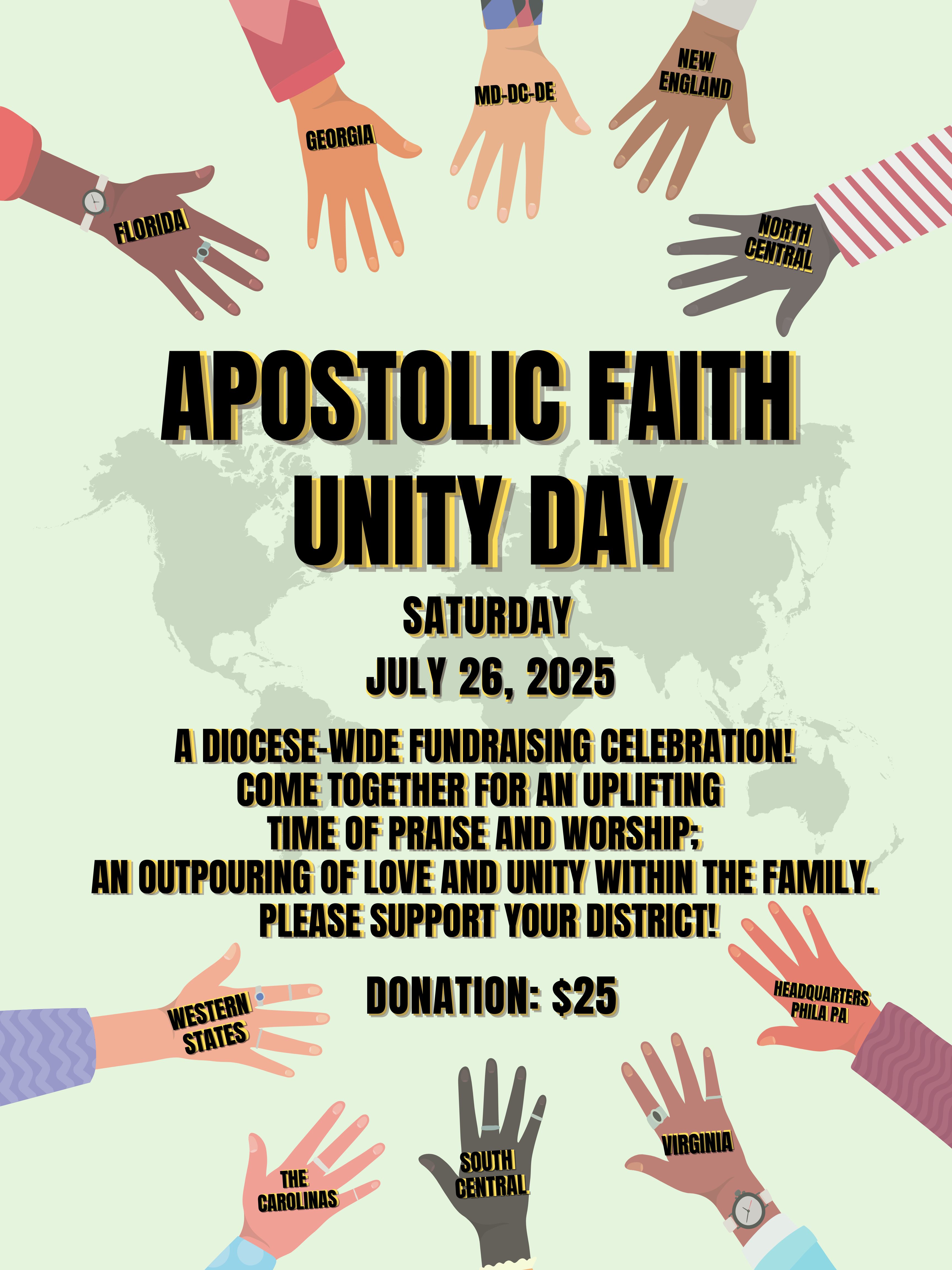 Welcome to the Church of The Lord Jesus Christ of the Apostolic Faith